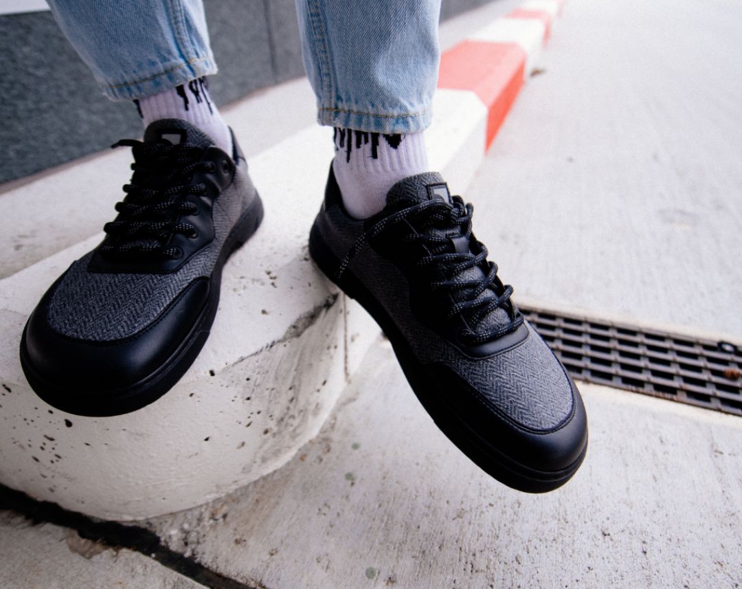 Barefoot tenisky Barebarics Kudos - Black & Grey (obrázek 3)