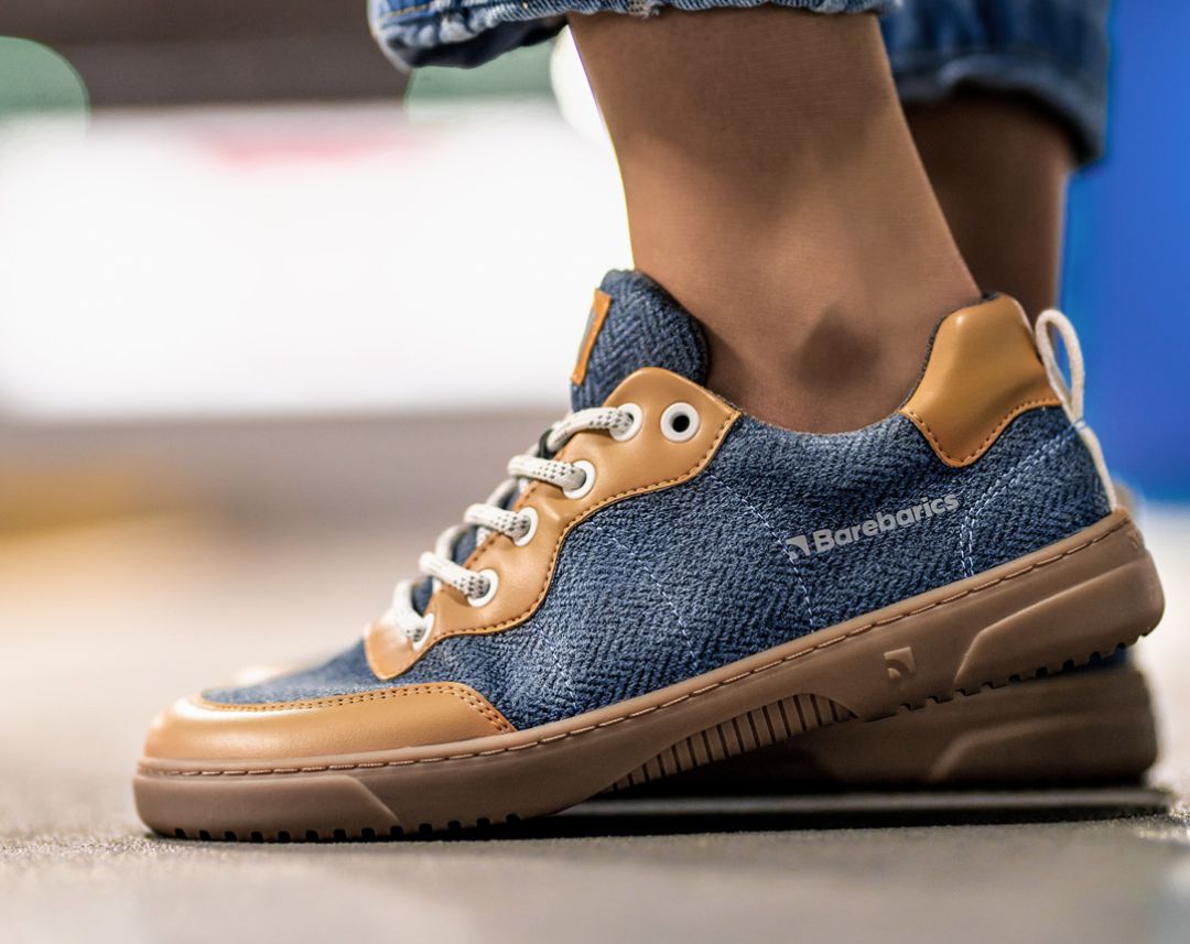 Barefoot tenisky Barebarics Kudos - Brown & Blue (obrázek 3)