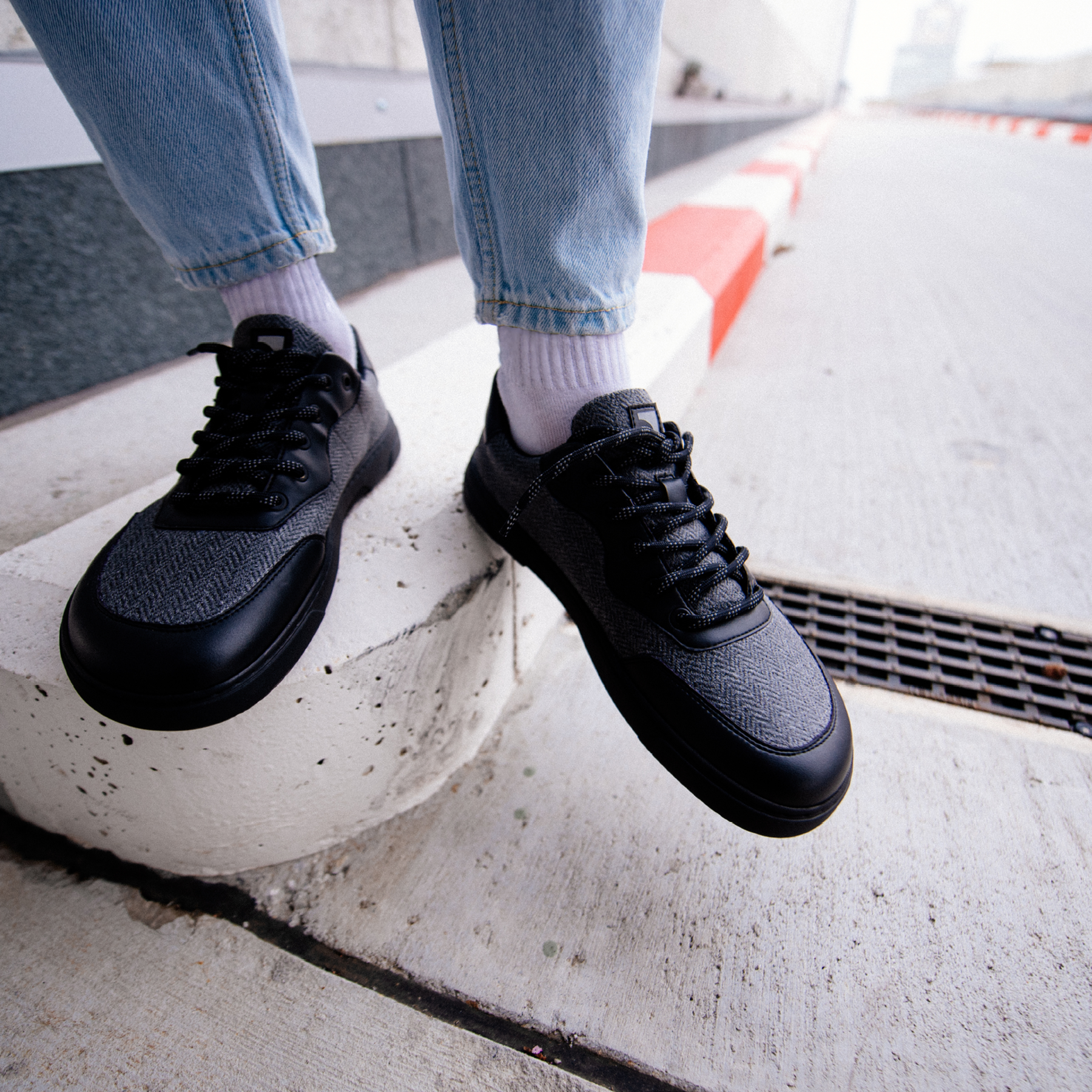 Barefoot tenisky Barebarics Kudos - Black & Grey (obrázek 8)