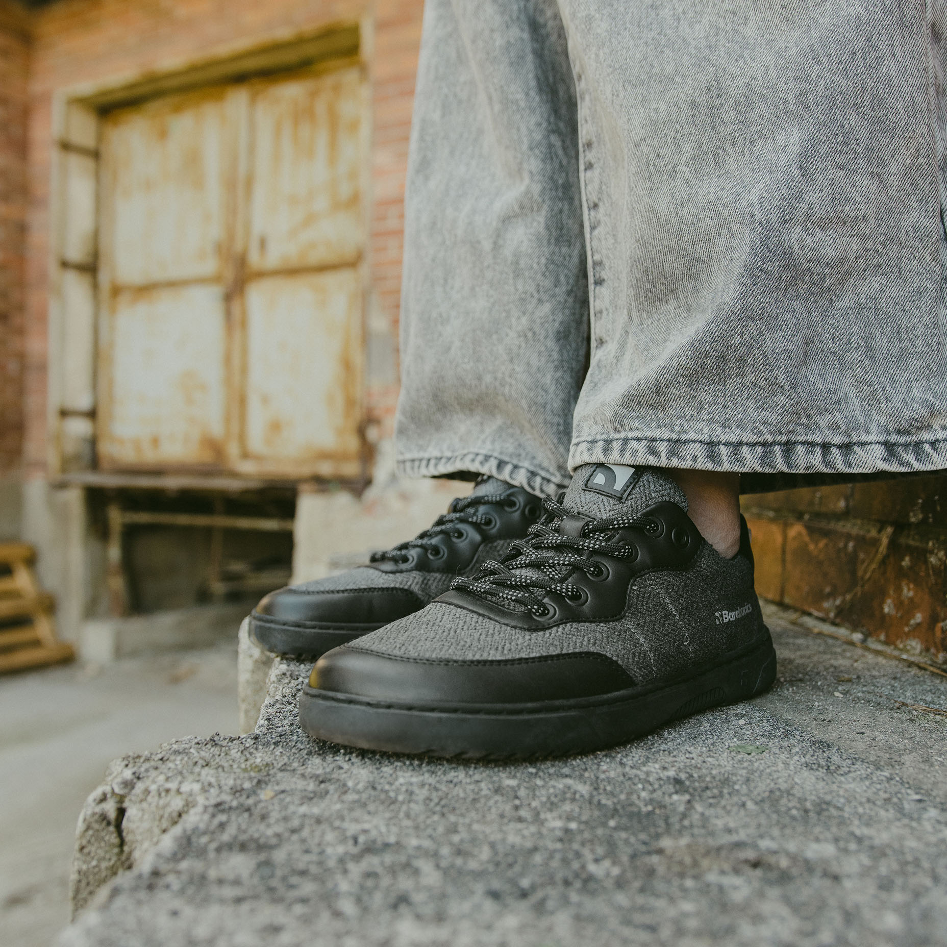 Barefoot tenisky Barebarics Kudos - Black & Grey (obrázek 9)