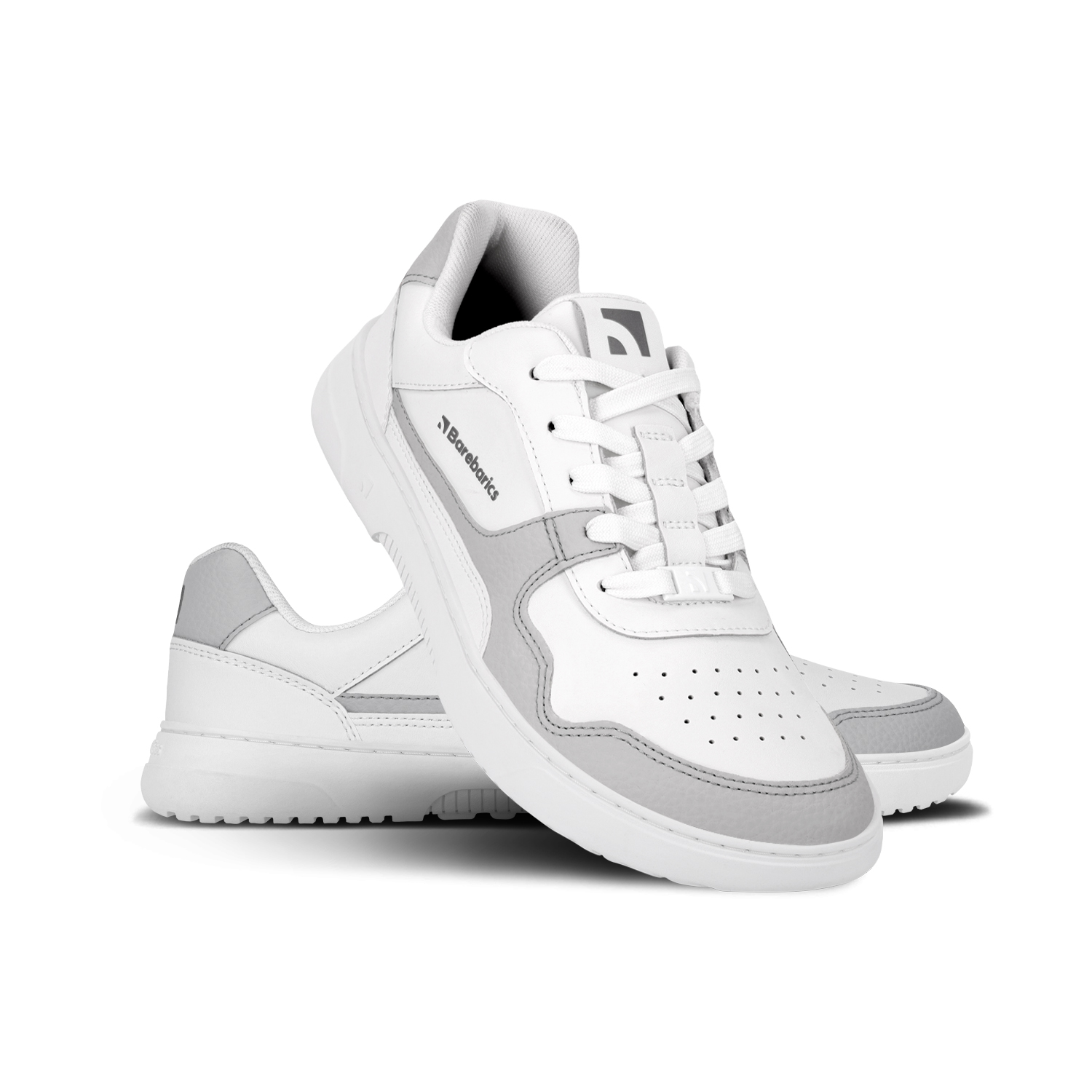 Barefoot tenisky Barebarics Zing - White & Light Grey