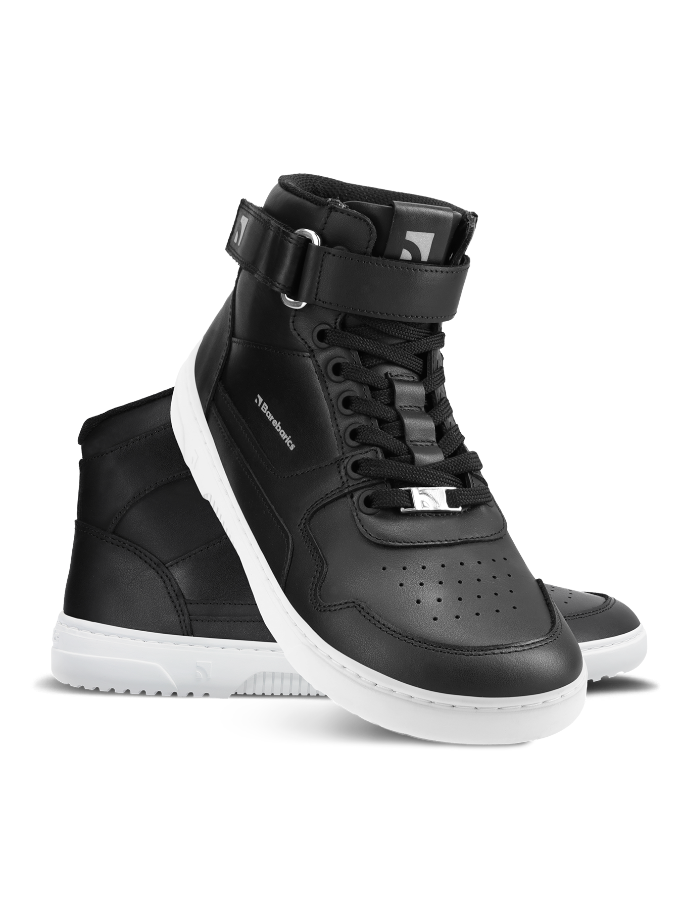 Barefoot tenisky Barebarics Zing - High Top - Black & White (obrázek 6)