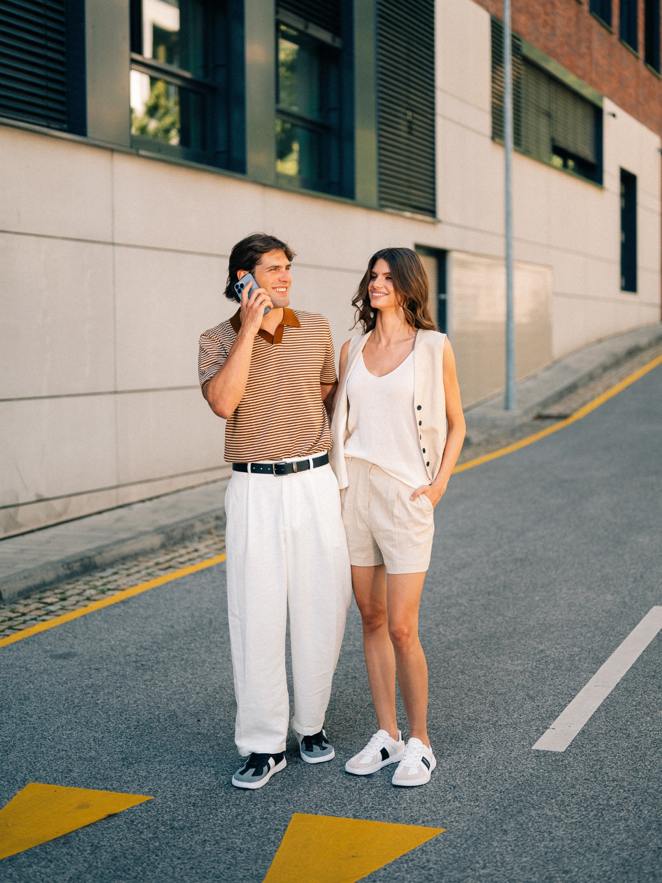 Barefoot tenisky Barebarics Icara - White & Beige (obrázek 19)