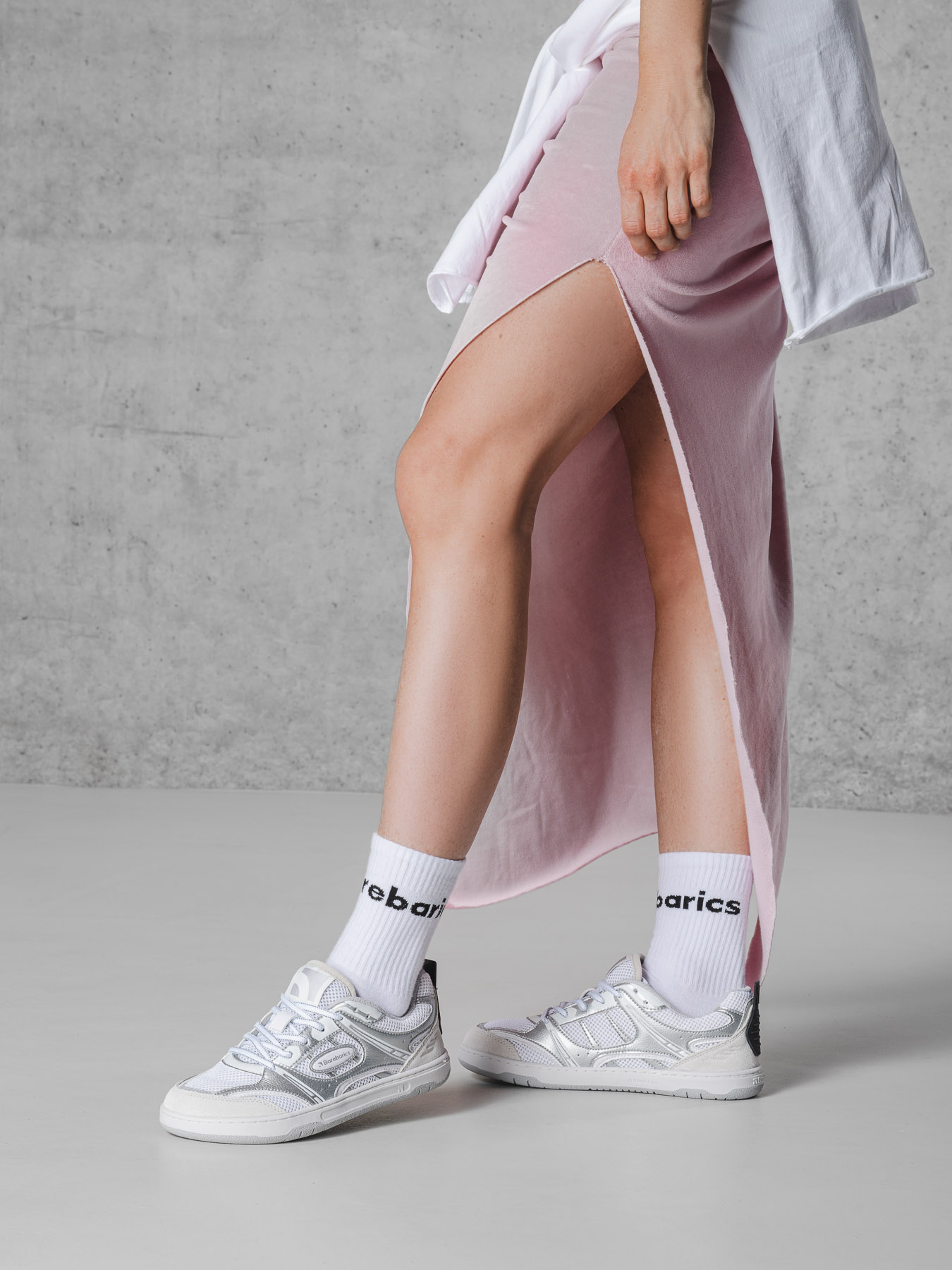 Barefoot tenisky Barebarics Dropsta - Silver & White (obrázek 22)
