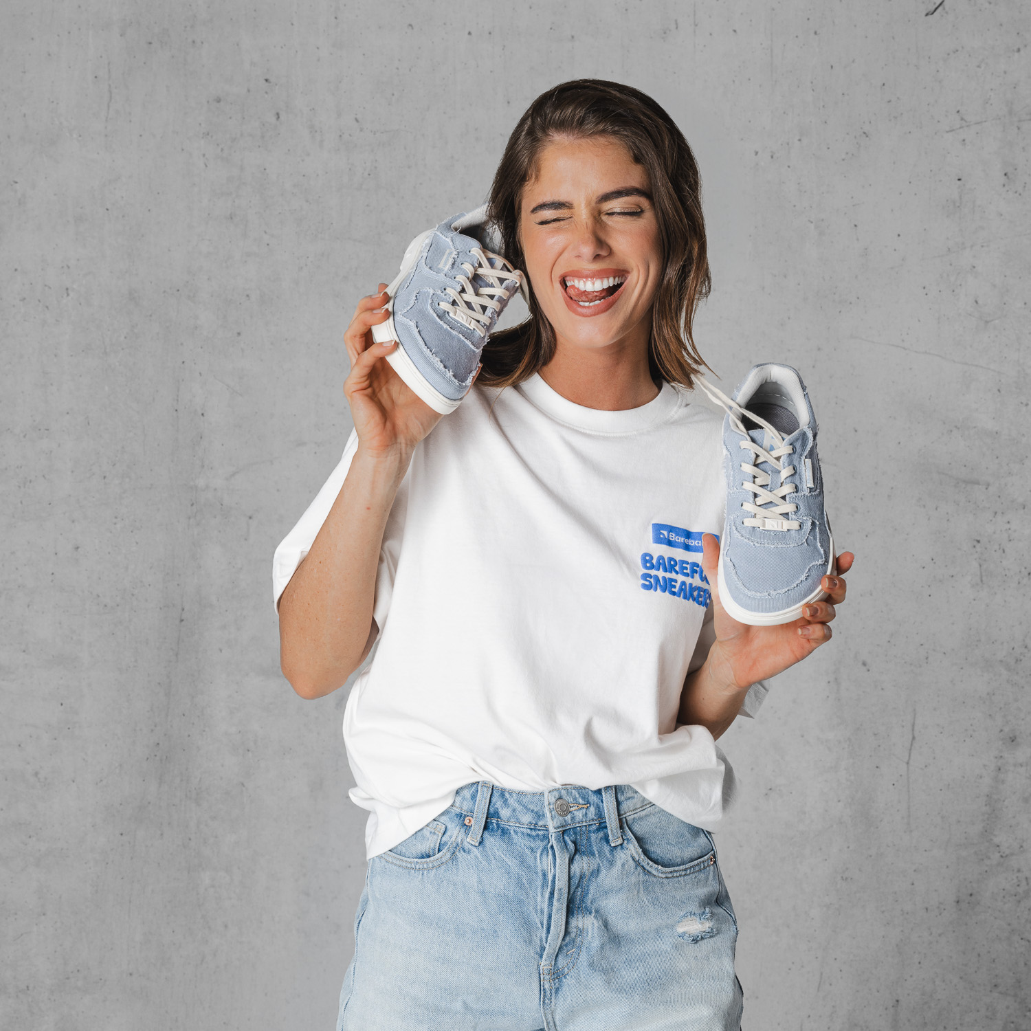 Barefoot tenisky Barebarics Zing Denim - Light Blue (obrázek 15)