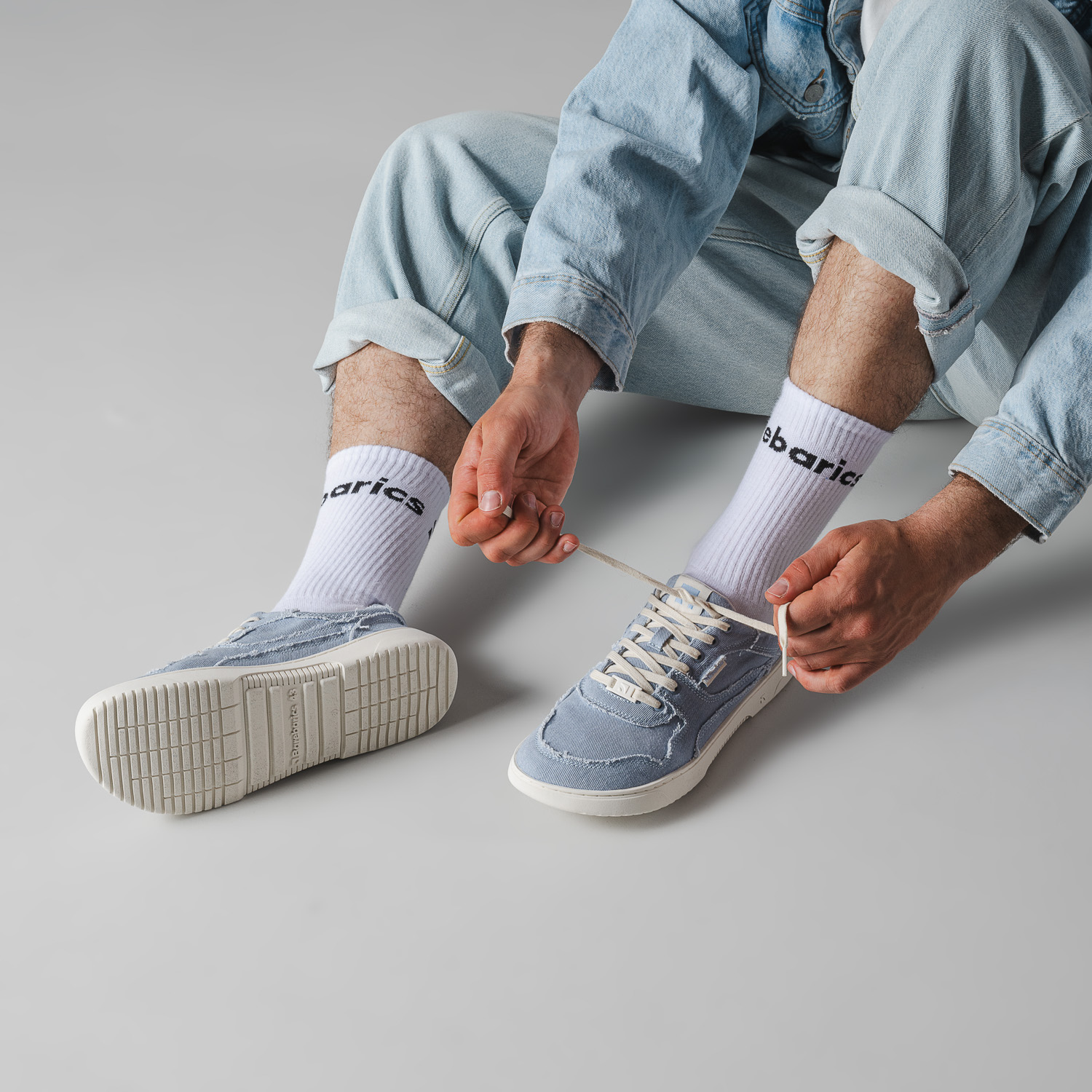 Barefoot tenisky Barebarics Zing Denim - Light Blue (obrázek 17)