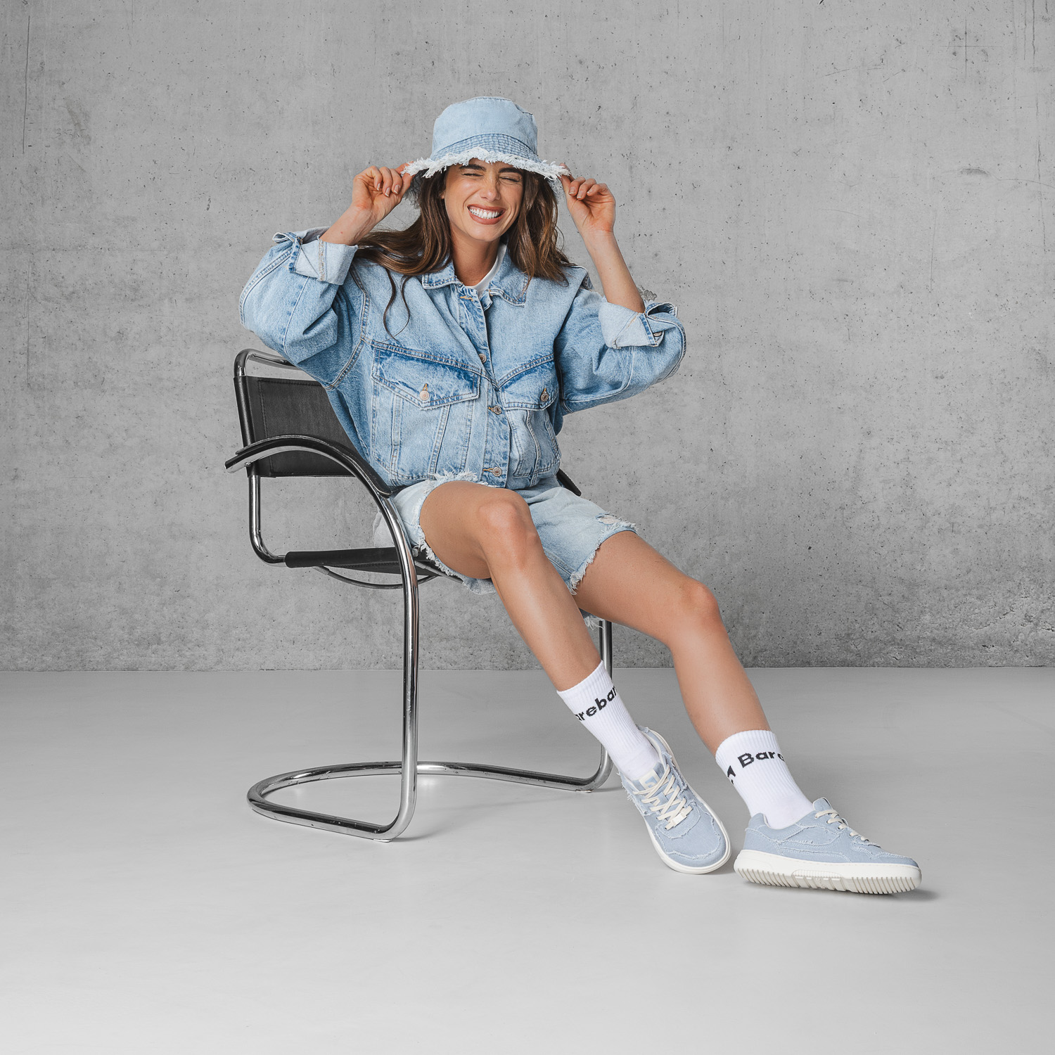 Barefoot tenisky Barebarics Zing Denim - Light Blue (obrázek 18)
