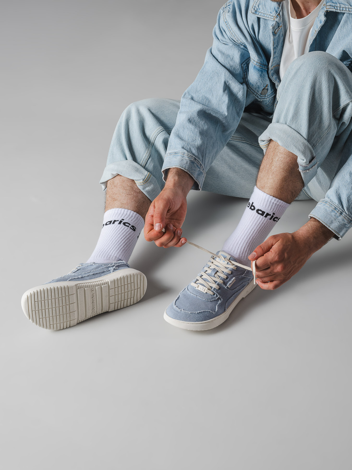 Barefoot tenisky Barebarics Zing Denim - Light Blue (obrázek 24)