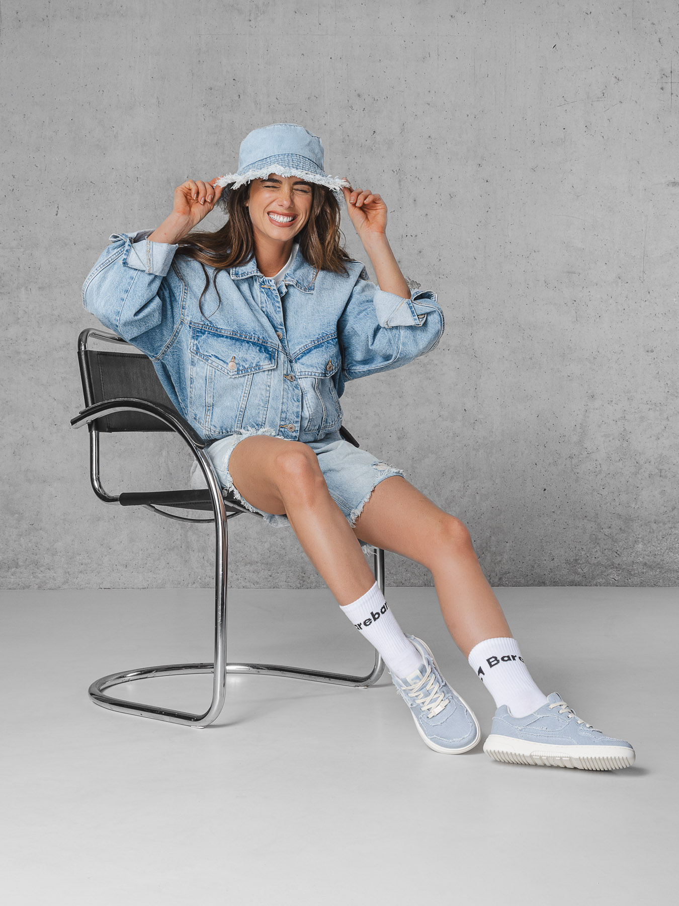 Barefoot tenisky Barebarics Zing Denim - Light Blue (obrázek 25)