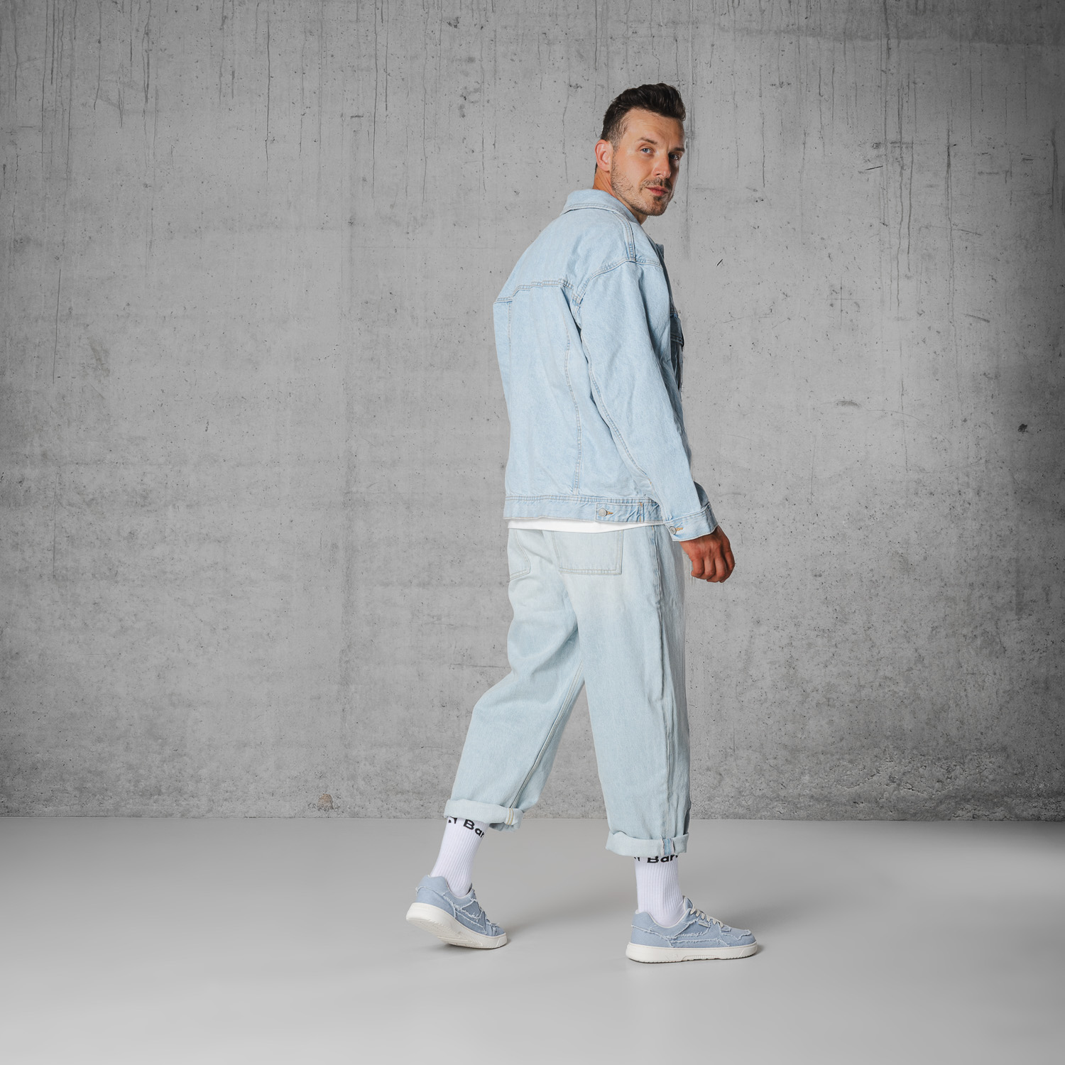 Barefoot tenisky Barebarics Zing Denim - Light Blue (obrázek 29)